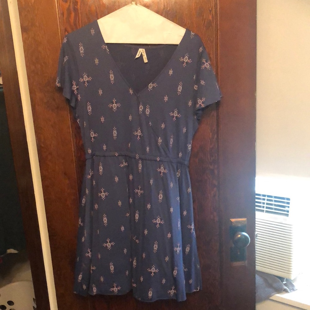 Blue floral dress